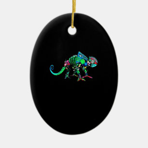 Iguana robot keramisch ornament