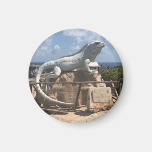 Iguana Sculpture Isla Mujeres, Mexique Magnet