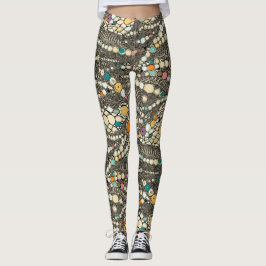 iguana skin black pop leggings