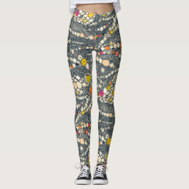 iguana skin indigo pop leggings
