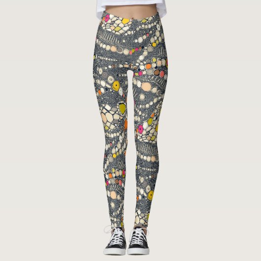 iguana skin indigo pop leggings (Voorkant)