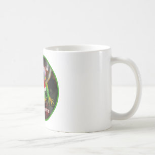 Iguana wil je een prettige kerstbeker geven koffiemok