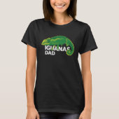 Iguanas Dad Retro Iguana Reptiles Herpetologist Fa T-shirt (Voorkant)