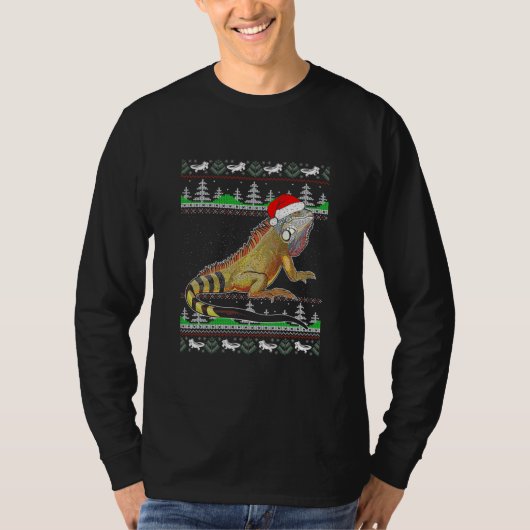 Iguanas Ugly KerstSweater T-shirt (Voorkant)