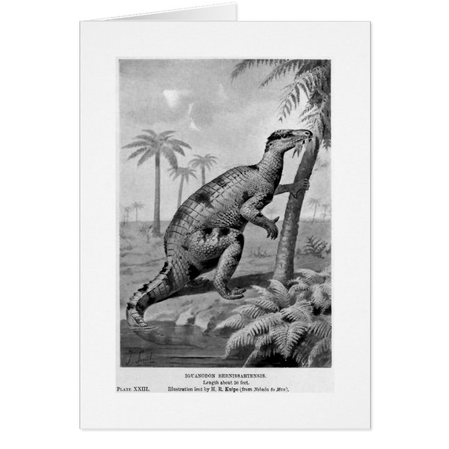 Iguanodon bernissartensis art card (Voorkant)
