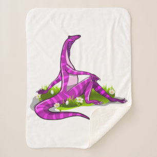 Iguanodon pronkt met haar natuurlijke schoonheid. sherpa deken