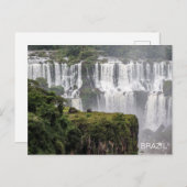 Iguazú Falls Brésil Cascade Voyage Carte postale (Devant / Derrière)