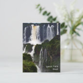 Iguazú Falls Brésil Cascade Voyage Carte postale (Debout devant)