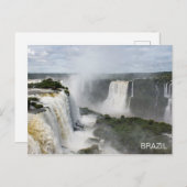 Iguazú Falls Brésil Cascade Voyage Carte postale (Devant / Derrière)