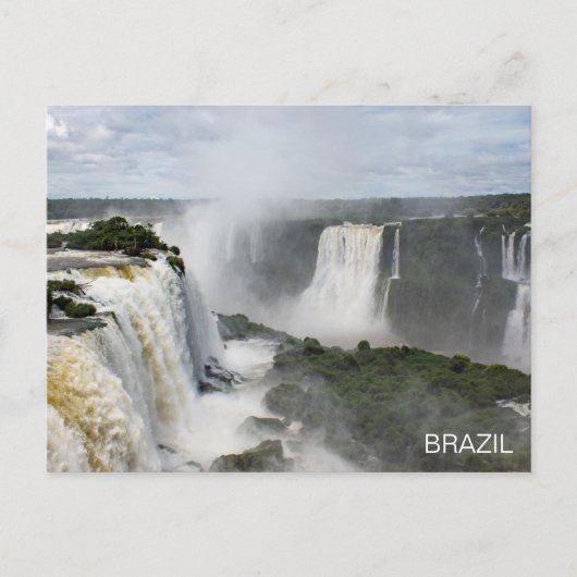 Iguazú Falls Brésil Cascade Voyage Carte postale (Devant)