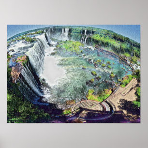 Iguazu Herfsten Argentina Poster