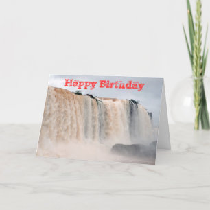 Iguazu-Herfsten Brazilië/Argentinië Feestdagen Kaart