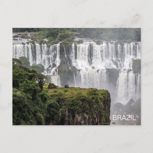 Iguazú-Herfsten Brazilië Briefkaart Watervalreis (Voorkant)