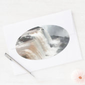 iguazu herfsten Brazill Ovale Sticker (Envelop)