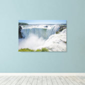 Iguazu-Herfsten, Devil's Throat, Argentinië Canvas Afdruk (Insitu (Houten vloer))