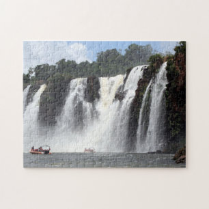Iguazu-Herfsten en -boten, Argentinië Legpuzzel