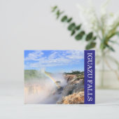 iguazu herfsten regenboog briefkaart (Staand voorkant)