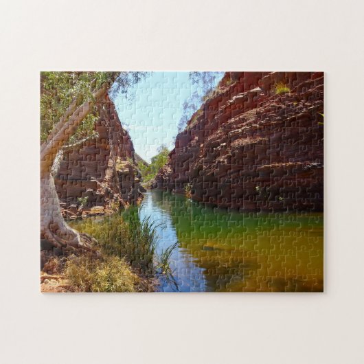 Iguazu rivier watervallen Argentinië. Legpuzzel (Horizontaal)