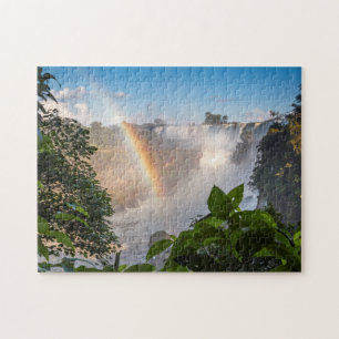 Iguazú Waterfall with Rainbow, Argentina Legpuzzel