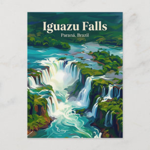 Iguazu Watervallen Brazilië Briefkaart