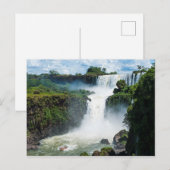 Iguazu-watervallen omringd door jungle briefkaart (Voorkant / Achterkant)