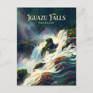 Iguazu-watervallen (op de grens tussen Paraguay en Briefkaart
