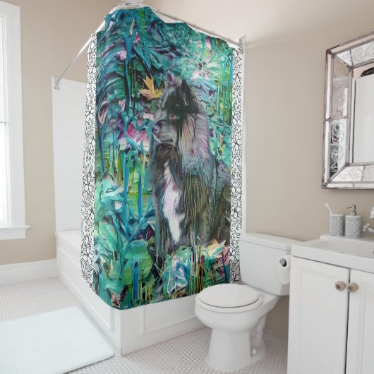 IHANA Fins Lapphund Lappy douchegordijn (In situ)