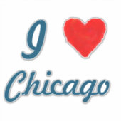 IHEART Chicago Sticker (Voorkant)