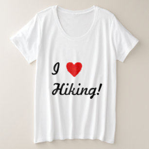 IHEART Wandelen Grote Maat T-shirt