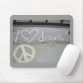 iheartdave mousepad muismat (Met muis)