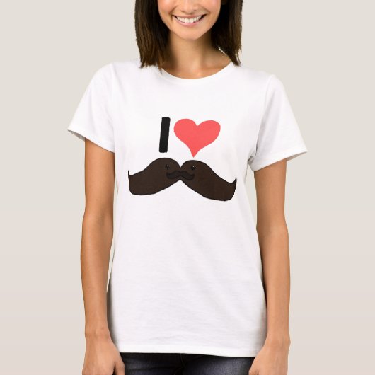 iheartmustache top (Voorkant)