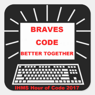 IHMS uur code 2017 Vierkante Sticker