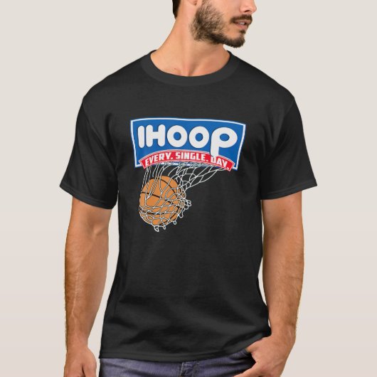 IHOOP: let goed op uw enkels Funny Basketball T-shirt (Voorkant)