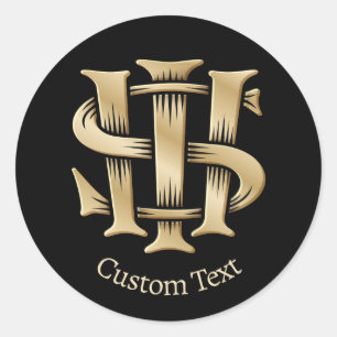 IHS Christogram Ronde Sticker