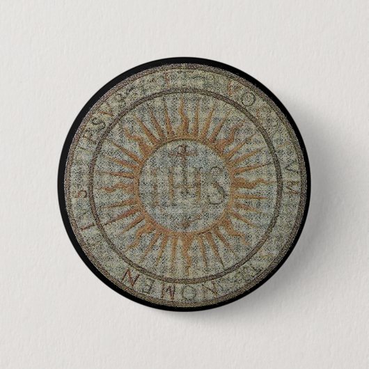 IHS-knop Ronde Button 5,7 Cm (Voorkant)