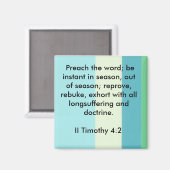 II Timothée 4:2 aimant (Recto/Verso)