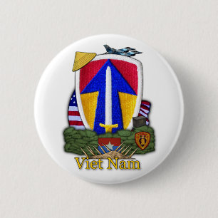 II Veldkracht Vietnam strijdt tegen Button. Ronde Button 5,7 Cm