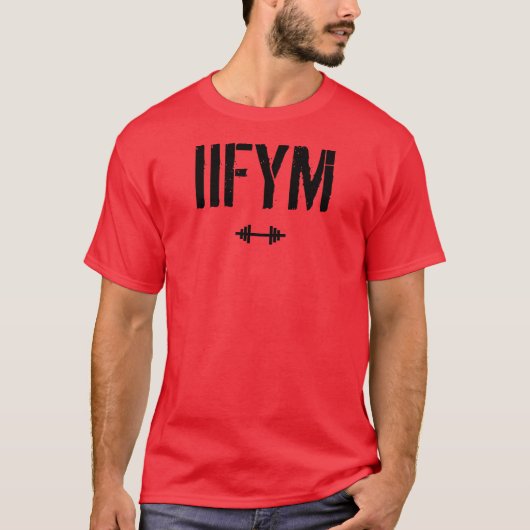 IIFYM - als het past bij uw macro's T-shirt (Voorkant)