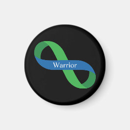 IIH Warrior | Ribbon, groen en blauw Magneet