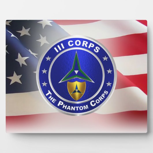III Corps “Phantom Corps” Fotoplaat (Voorkant)