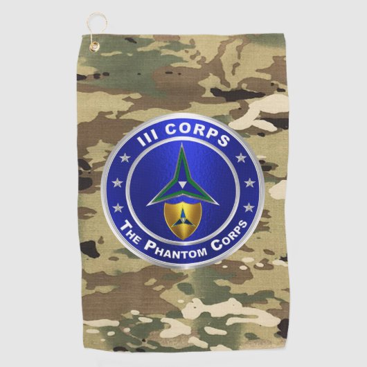 III Corps Phantom Corps Golfhanddoek (Voorkant)