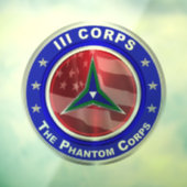 III Corps Phantom Corps Raamsticker (Vel 3)