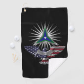 III Corps Phantom Warriors Custom Eagle Golfhanddoek (Insitu)