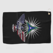 III Corps Phantom Warriors Custom Eagle Golfhanddoek (Horizontaal)