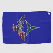 III Corps Phantom Warriors Eagle Golfhanddoek (Horizontaal)