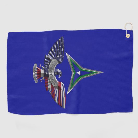 III Corps Phantom Warriors Eagle Golfhanddoek (Horizontaal)
