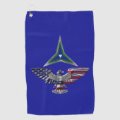 III Corps Phantom Warriors Eagle Golfhanddoek (Voorkant)