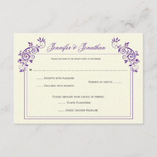Iivoire vintage avec perruques violettes RSVP