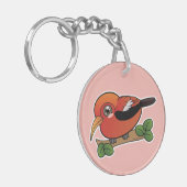 Iiwi Hawaii bosvogel Sleutelhanger (Voorkant Links)