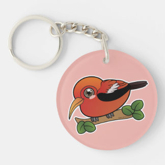 Iiwi Hawaii bosvogel Sleutelhanger